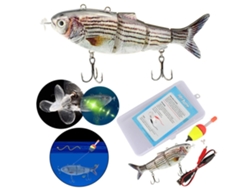 2026rebe-señuelo Eléctrico De Pesca Robótico Con Luz Led Recargable Usb, Imitación De Peces Con Articulaciones Múltiples, Lure De Pesca