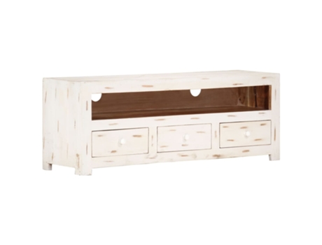 Mueble de TV VIDAXL Blanco Madera (110x30x40 cm)