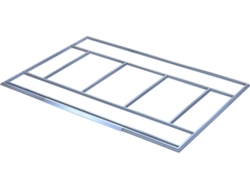 Fundación para Caseta HABITAT ET JARDIN Dallas (Acero Galvanizado - 2.63x1.05 M - 5.29 M²)
