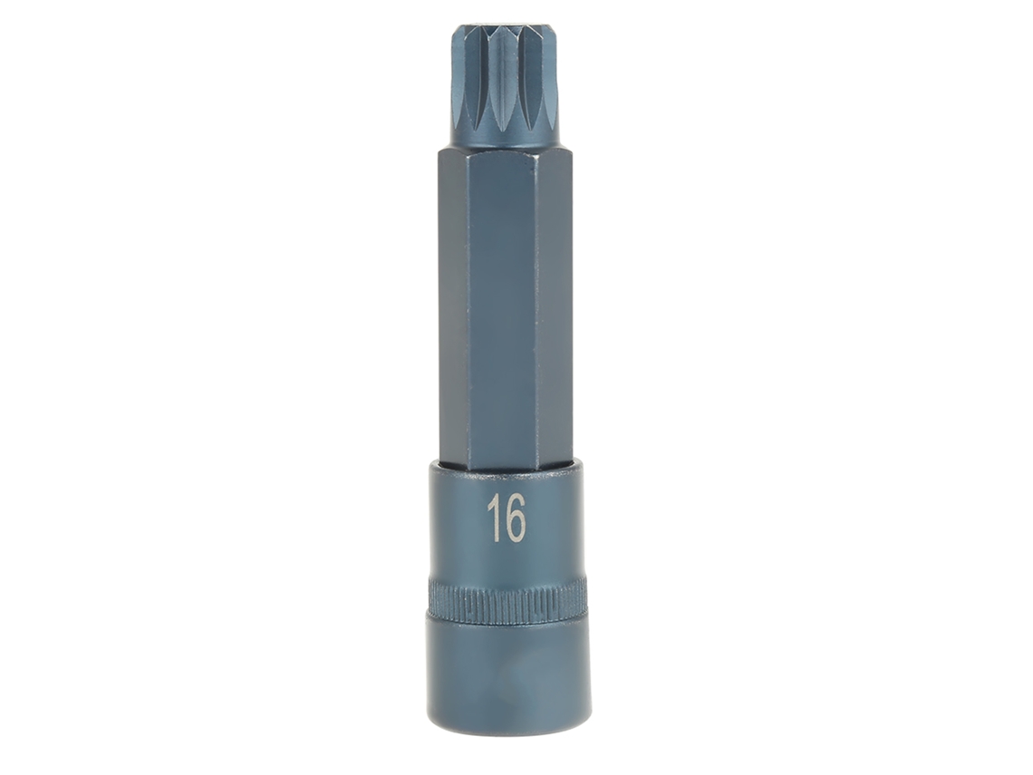Juego De Llaves De Vaso Eléctricas Con 12 Puntas, Punta Estrellada De 1/2" (100 Mm, M16), Juego De Herramientas S2, Acero Ligero, 209 G