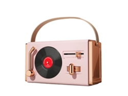 Altavoz Bluetooth Csyy Bfq 07, sonido Hi-Fi retro, rosa
