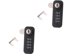 Cerradura Mecánica De Acero De 2 Piezas Con Combinación Numérica Para Armarios Y Taquillas.