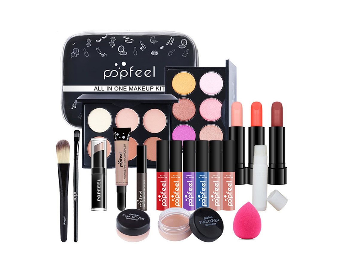 Set De Maquillaje Popfeel Con Neceser Para Chicas Principiantes.