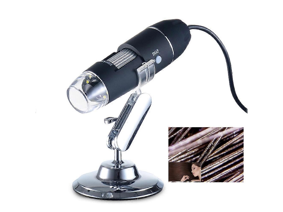 Microscopio USB con lupa, microscopio digital portátil con función de aumento.