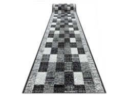 Alfombra de Pasillo Bcf Rafia Gris 70 cm