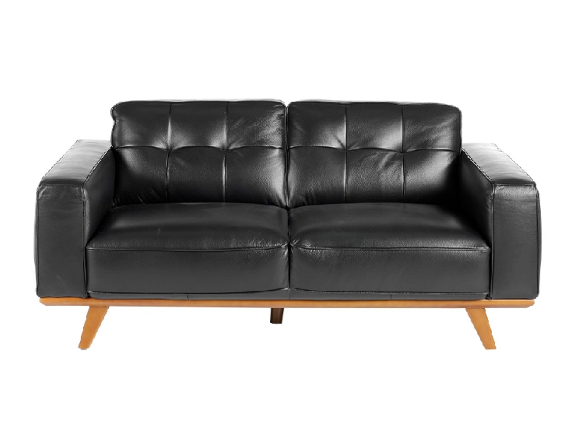 Sofá ANGEL CERDÁ S.L. 6030 (Marrón, Negro - Madera, Poliuretano - 181 x 95 x 78 cm)