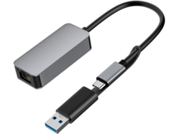 Adaptador Ethernet Usb-c De 2500 Mbps, Convertidor De Red Rápido Para Portátiles.