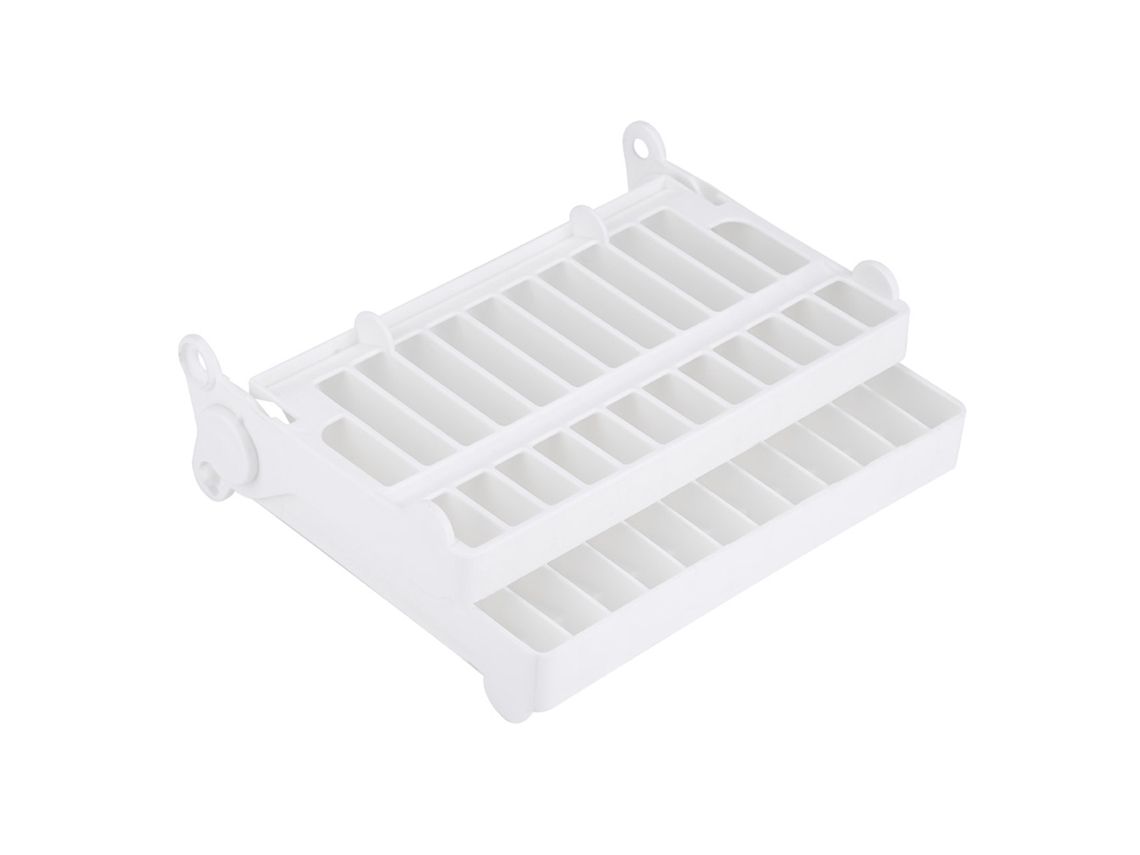 Escurridor De Platos Plegable, Organizador De Cubiertos, Almacenamiento De Cocina, Plástico