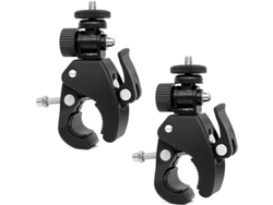 Abrazadera Para Cámara, Adaptador De 2 Piezas Con Tornillo De 1/4" Para Soporte De Flash De Cámara, Trípode, Mesa O Bicicleta.
