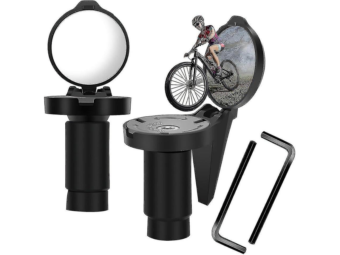 Espelhos retrovisores omnidirecionais para bicicletas, 2 unidades, ajustáveis em 360°, convexos HD, para bicicletas, motocicletas elétricas e scooters elétricas.