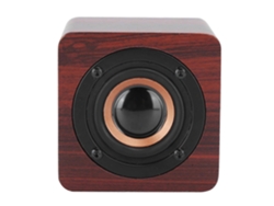 Mini altavoz Bluetooth portátil de madera, inalámbrico, sistema de sonido de 3 W, altavoz para exteriores, cama de madera, Yunzii