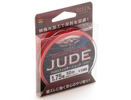 Fluorocarbono Fluoro Fighter Jude 50 M Vermelho 0.165 Mmgosen
