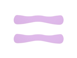 2 Almohadillas De Silicona Onduladas Reutilizables Para Extensiones De Pestañas - Morado