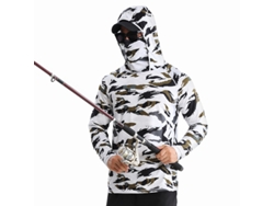 Camisa de manga larga para hombre Yuysan con protección solar y mascarilla, ideal para la pesca, de secado rápido y con protección UV.
