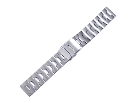 Correa de acero de titanio acero al titanio 22mm para Samsung Galaxy Watch3 45mm/Gear S3 Frontier/Gear S3 Classic/Huawei Watch GT3 Pro - plata