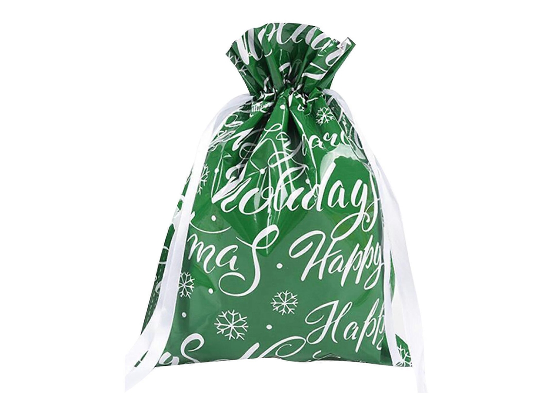 Nueva bolsa de regalo navideña con cordón, bolsa de aluminio para regalo navideño. Nostalgia88