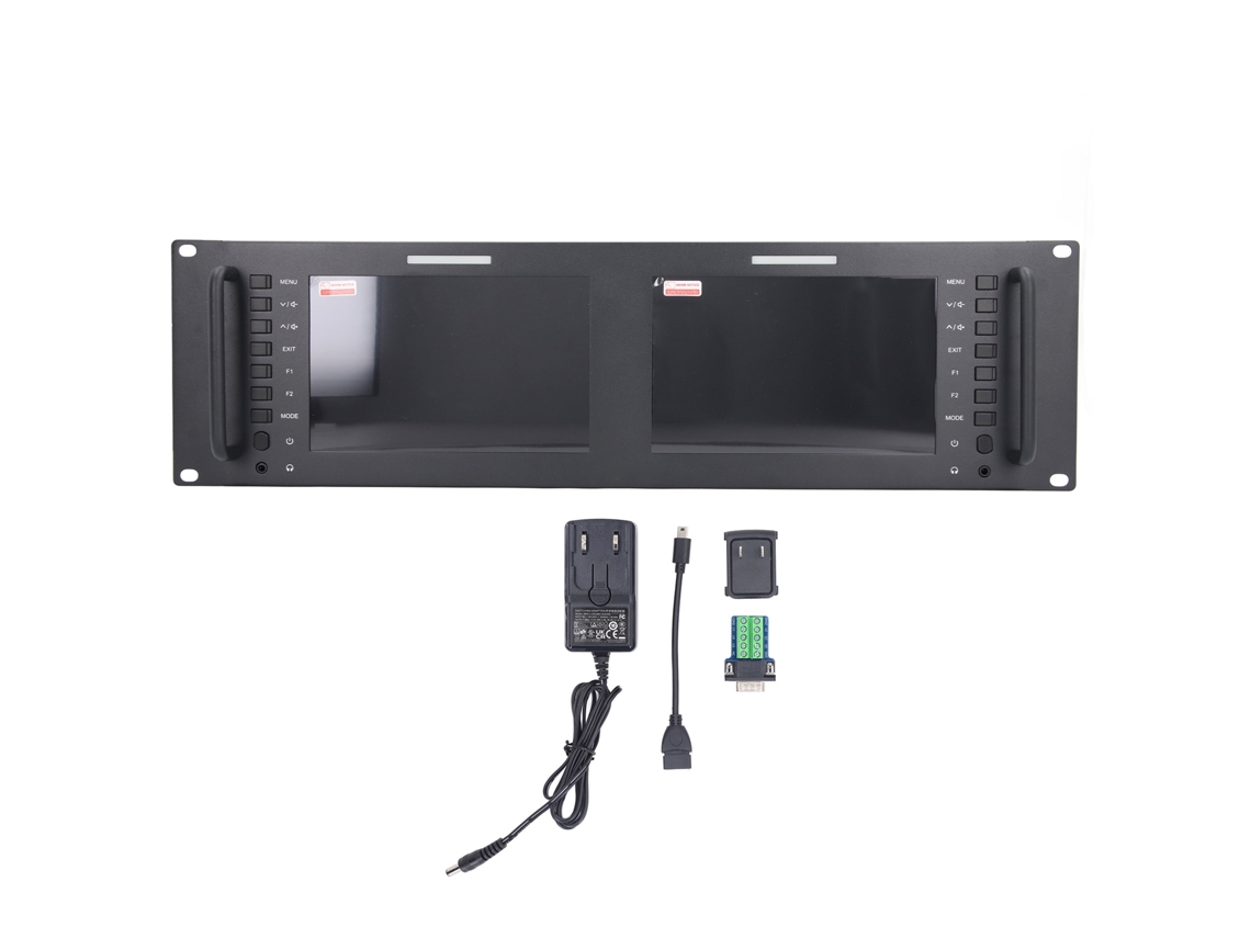 Soporte de pantalla para montaje en rack (pantalla táctil IPS, SDI 3G 4K HDMI)