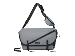 (Gris) Elegante bolso bandolera de estilo japonés, gran capacidad, bolso de hombro informal.