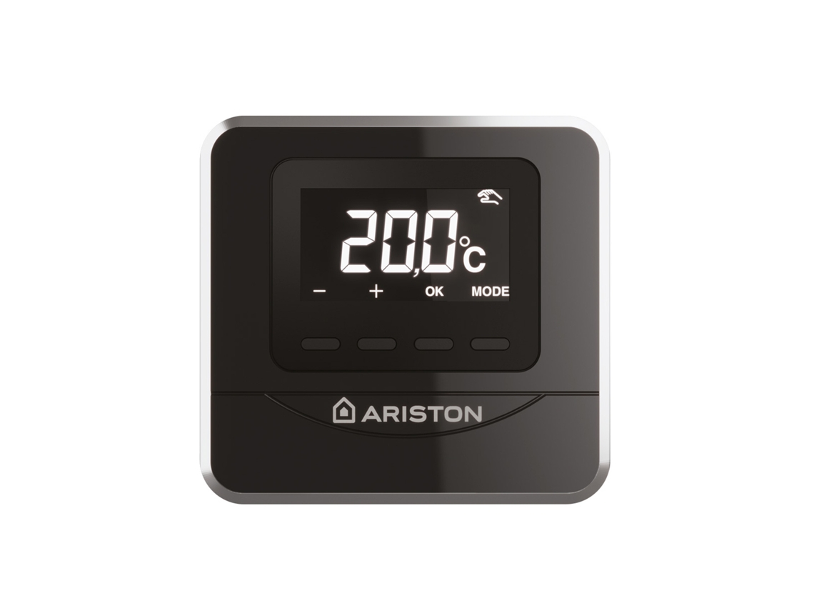 Termostato inteligente ARISTON, Cube Black, Compatible con App ARISTON Net