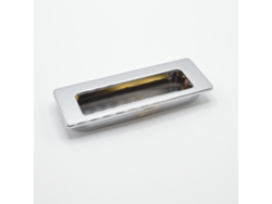 Tirador Para Mueble Rectangular De Zamac 113x42 Mm Cromo Brillante