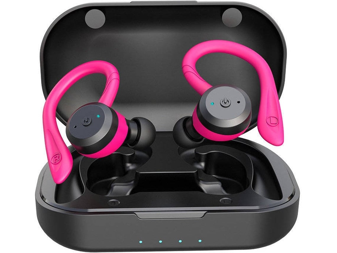 Auriculares Bluetooth True Wireless Ipx78025 In Ear Microfone Cancelación De Ruido Rosa VEANXIN