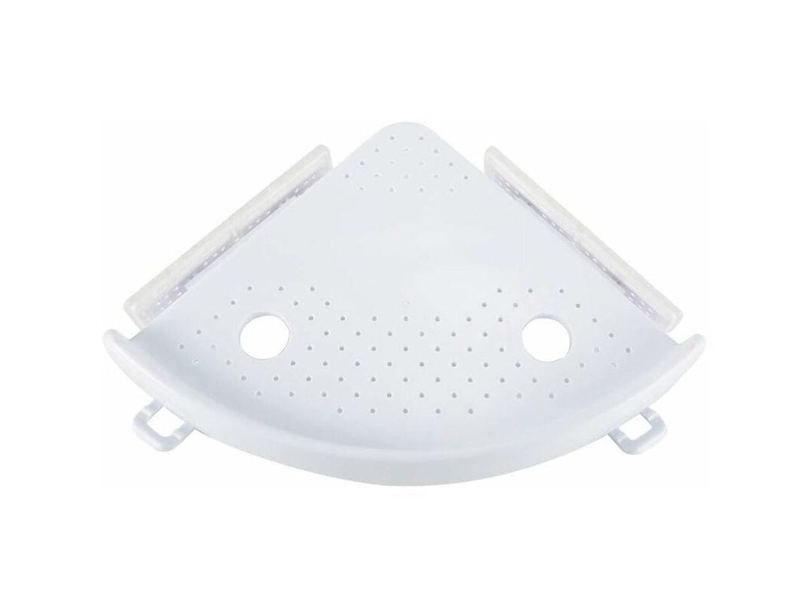 VVJIJILLY Plástico À Prova De Ferrugem Para Rack Multicamadas, Armazenamento Adesivo Para Chuveiro Com Orifícios De Drenagem Integrados Para Banheiro De Cozinha