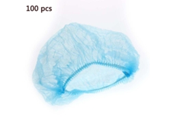 Gorros desechables de protección capilar, barrera protectora sólida, transpirables y cómodos, de tela no tejida, para uso médico.