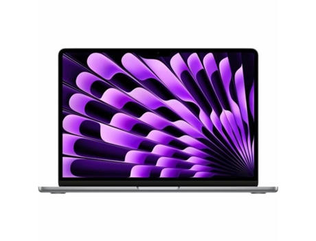 Laptop APPLE MacBook Air M3 (2024) (Gris - 512 GB SSD - 8 GB RAM - AZERTY - Azerty Francés)