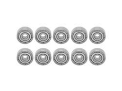 10 Peças De Rolamento Esférico De Aço Inoxidável Silencioso Roda De Patinete Acessório Conduzir S623z