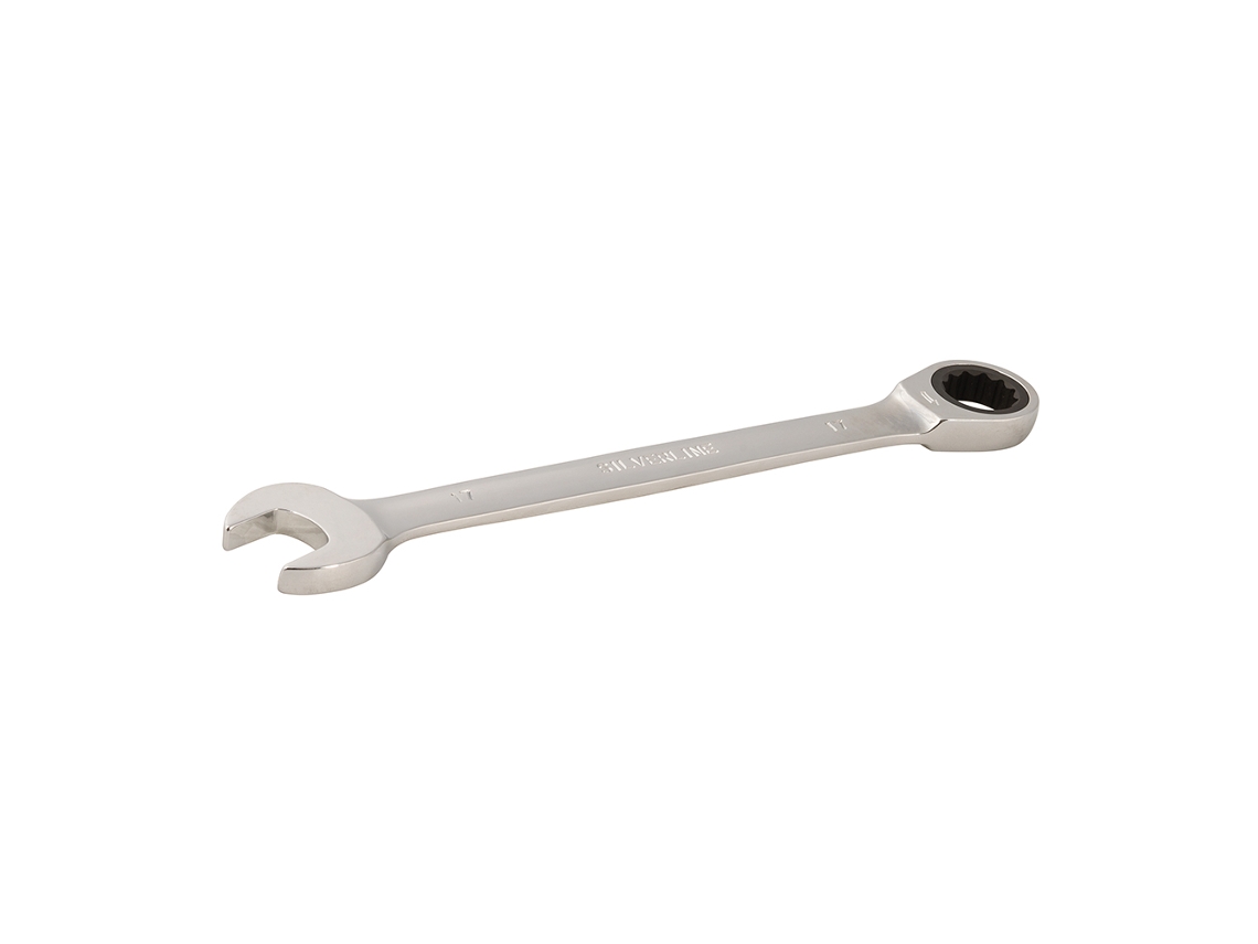 Silverline - Llave Combinada Con Carraca 17 Mm