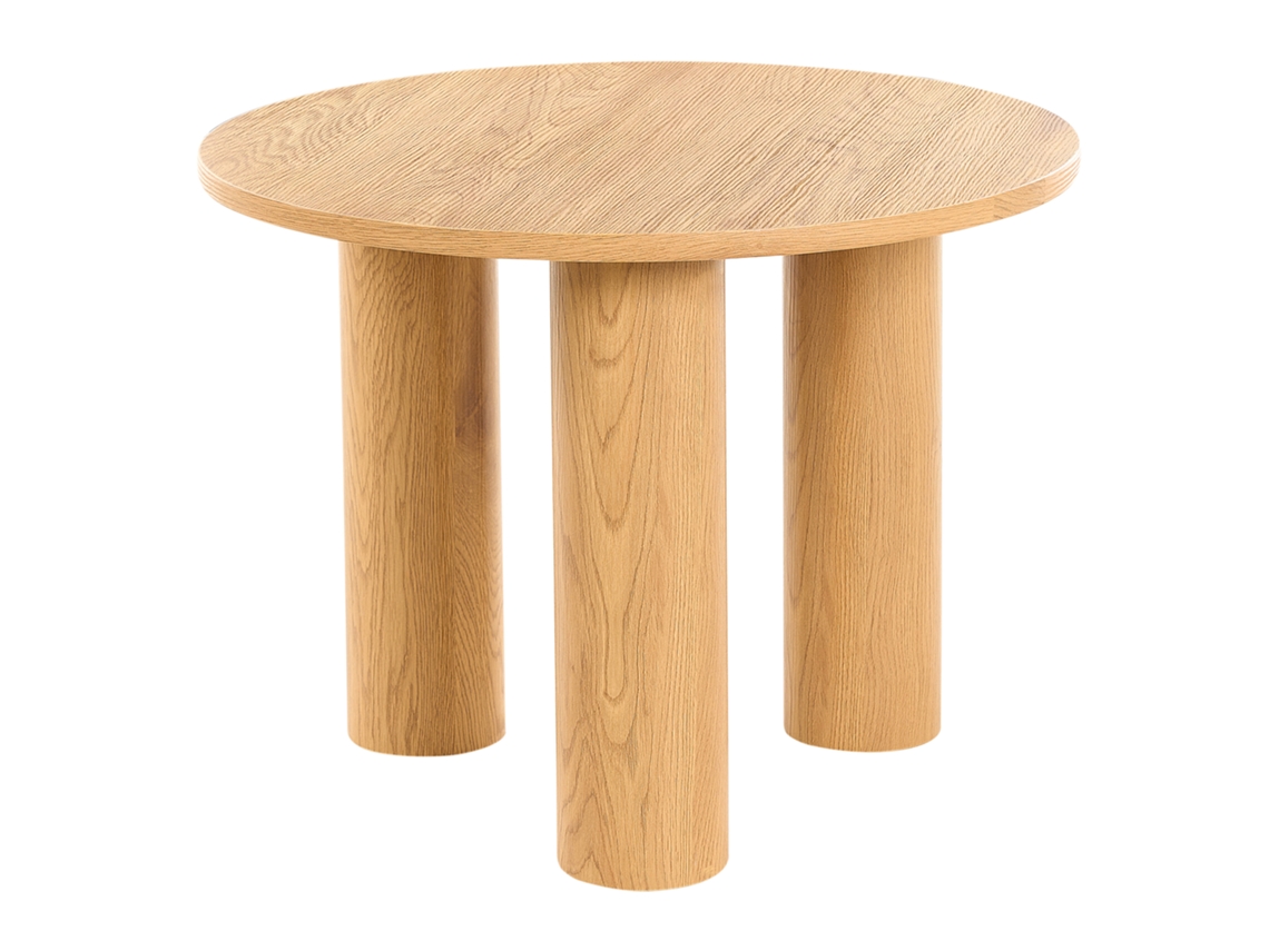 Mesa de Centro BELIANI Senoia de MDF Marrón Claro 60X60X46