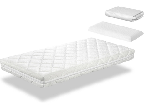 Pack Colchón para Cama Infantil + 1 Almohada viscoelastica 90x35 + 1 Protector Colchón 90x140 DORMALIT Caramel (90x140 cm)