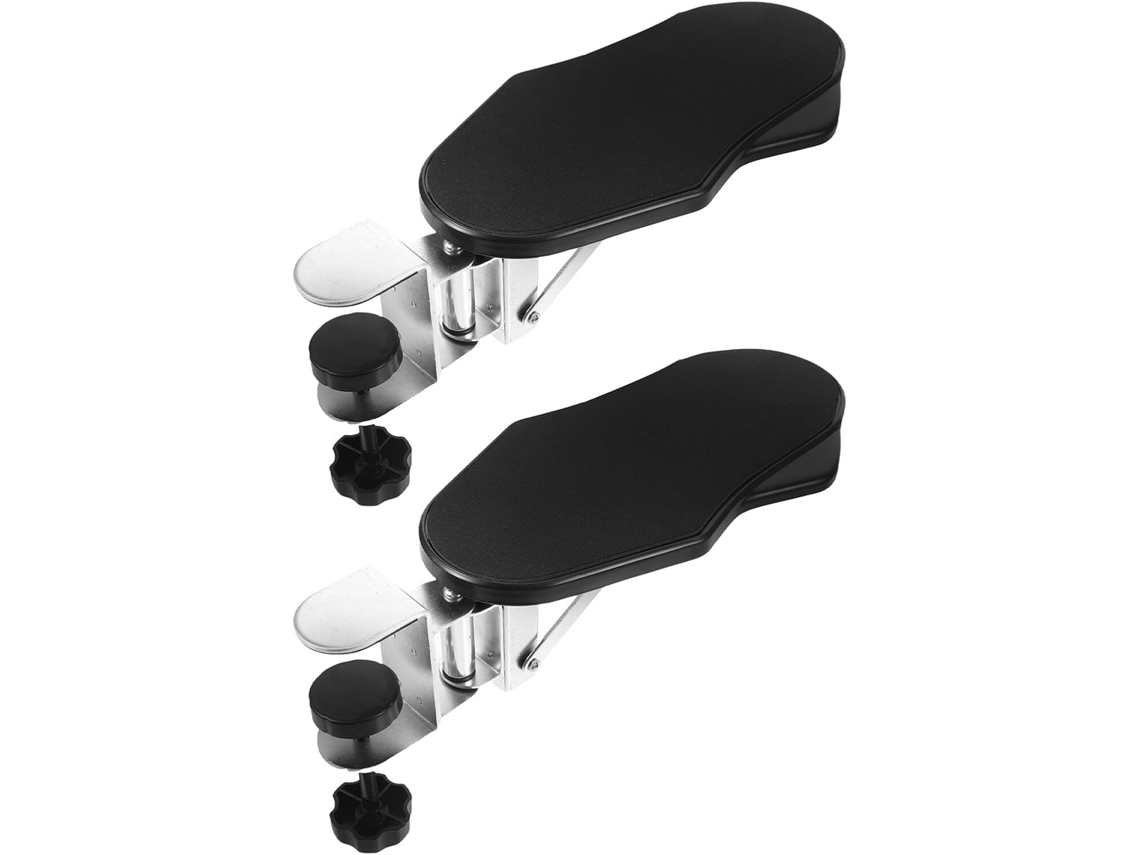 Reposabrazos de escritorio de dos piezas con soporte giratorio para alfombrilla de ratón y soporte ergonómico para el brazo. SFUSHOS