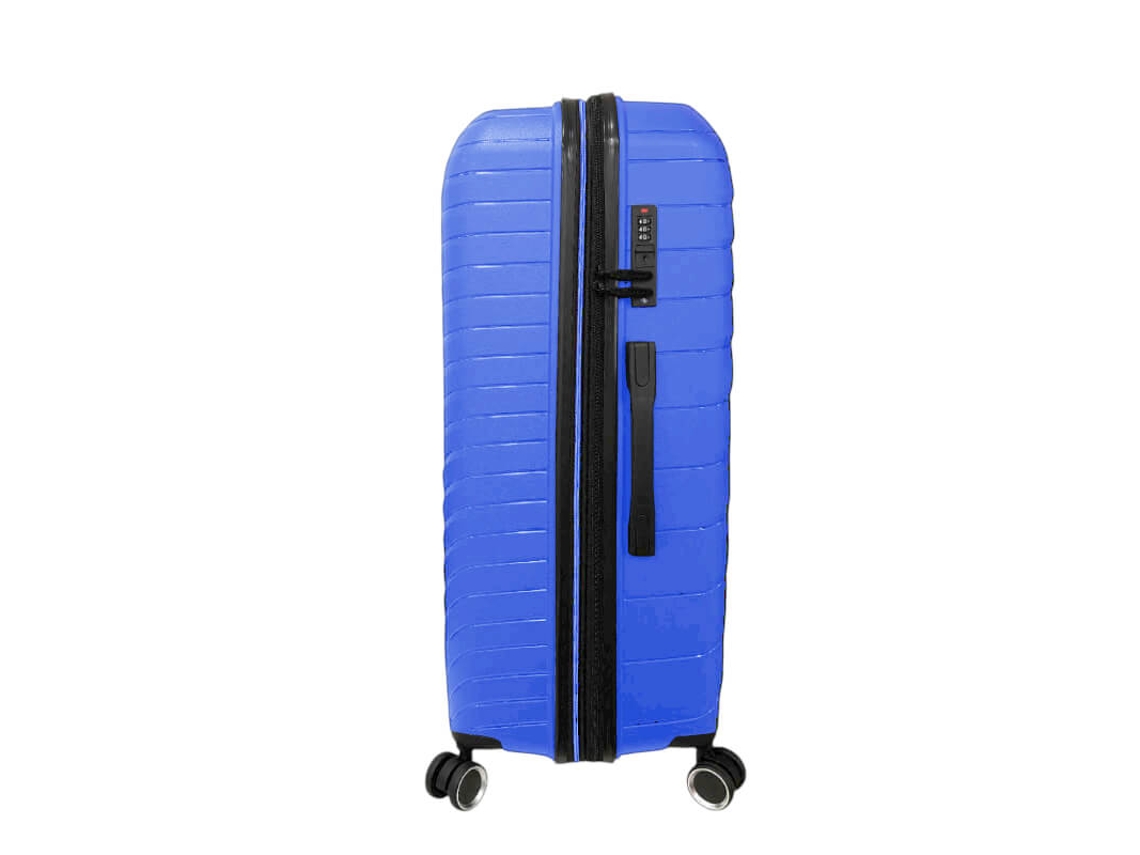 Maleta de viaje grande / Trolley 77cm 4r Exp Bz5808 Azul Jeans Benzi