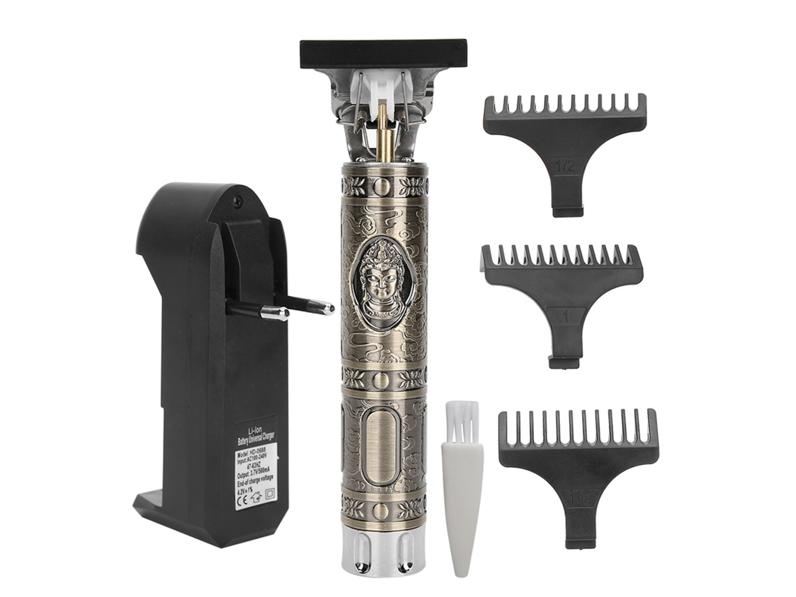 Cortadora De Pelo Eléctrica Profesional Portátil Máquina De Corte Herramienta De Estilismo Enchufe Eu (100-240v)