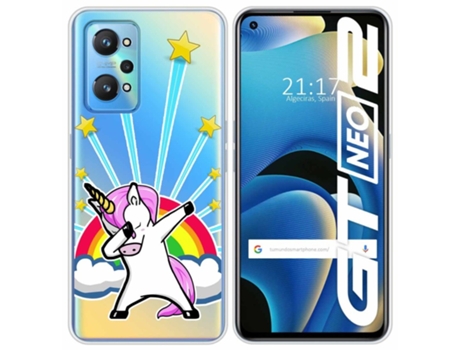 Carcasa Realme GT NEO 2 5G TUMUNDOSMARTPHONE Dibujos Transparente Multicolor