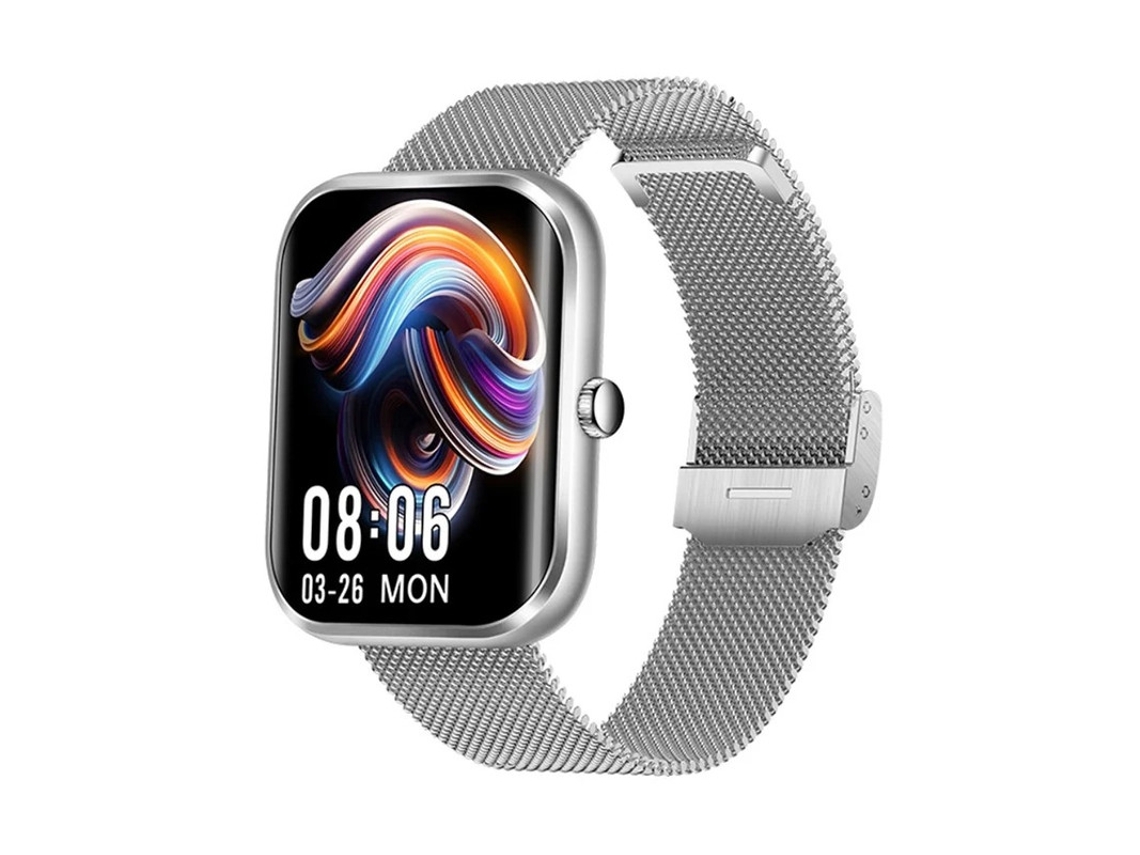 Reloj inteligente Yizhood con llamadas Bluetooth, pantalla de 1,96 pulgadas, monitorización de frecuencia cardíaca y presión arterial y múltiples modos deportivos