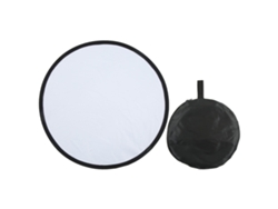Reflector plateado y blanco para fotografía, redondo y portátil, reflector de luz para fotografía.