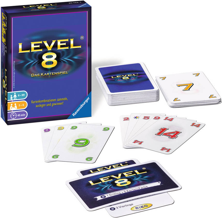 Ravensburger 20766 Juego de cartas – nivel 8 puede no estar español ravensburguer level