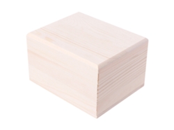 Caja de madera hecha a mano con tapa para guardar diversos organizadores, 2 tamaños