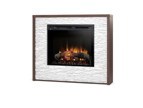 Chimenea LED eléctrica independiente VERDE Roble 28' 117 x 99 x 30 OUTINFIRE