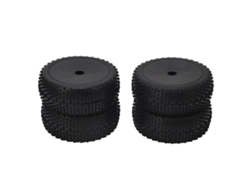 4 Neumáticos Para Coches Rc Con Diámetro De 112 Mm, De Goma Y Buje De Plástico, Universales Para Modelos A Escala 1/8.