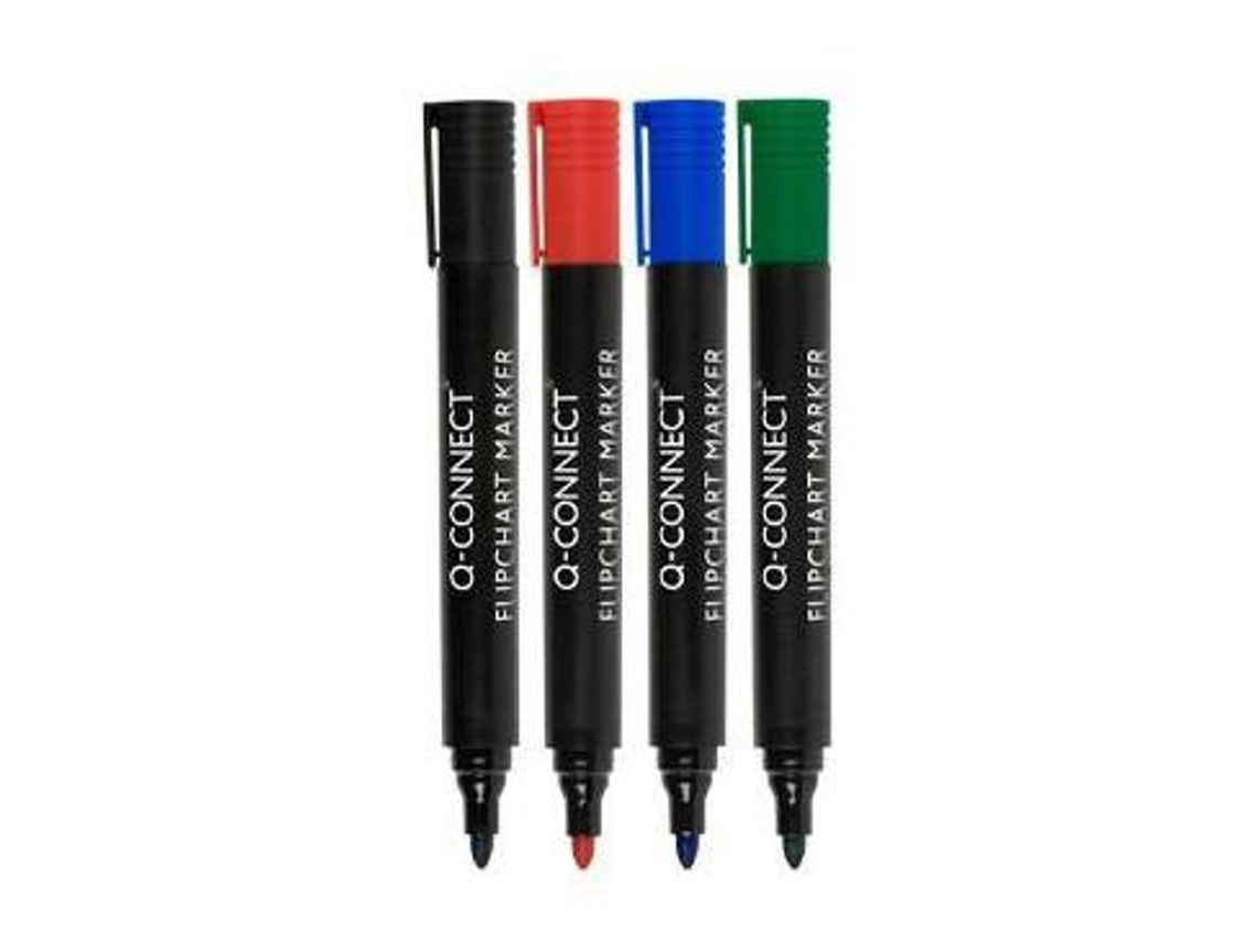 Marcador para Congreso Block Estuche 4 Colores Surtidos Punta Redonda 3 mm