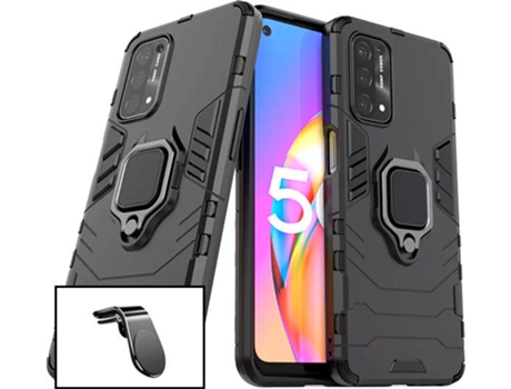 Kit Carcasa + Soporte Oppo A16S PHONECARE Military Defender