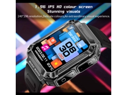 Reloj inteligente EOOCOO con monitorización de frecuencia cardíaca y llamadas Bluetooth.