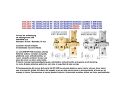 Fac cerrojos 946 rp - 80uve antibumping dorado cilind.70mm 01593