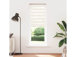 Maison Exclusive - Estor Cebra Beige Mármol Tejido Ancho 75,9 Cm Poliéster