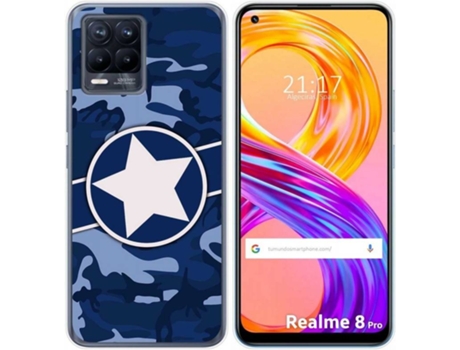 Carcasa Realme 8 4G / 8 Pro TUMUNDOSMARTPHONE Camuflaje 03 Multicolor