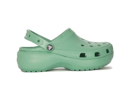 Sandalias CROCS Classic Platform Clog Verde (37.0)