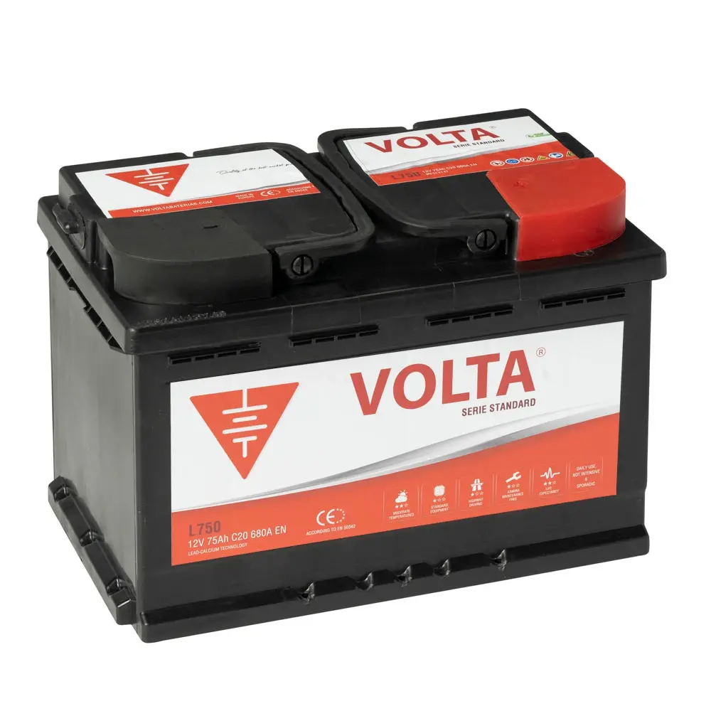 Batería de Coche VOLTA BATERIAS 75Ah 680A Standard L750D